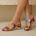 JANA | COLORFUL DOUBLE STRAPPED SANDALS