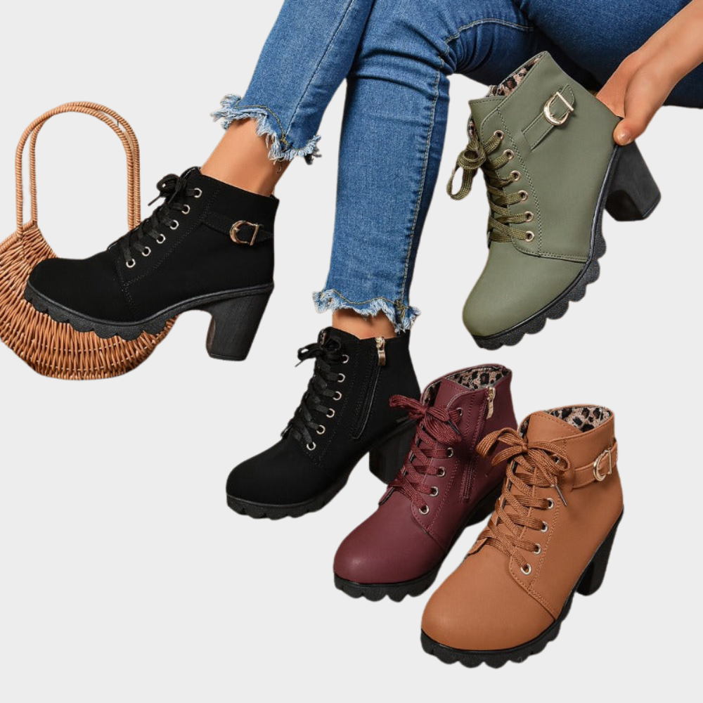 Kenna | Block Heel Ankle Boots