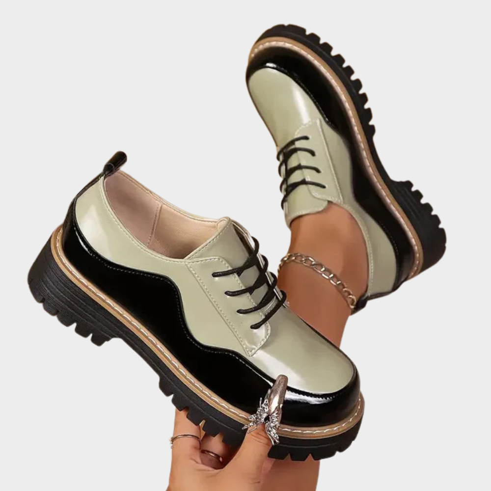 Cora | Thick-Soled Orthopedic Leather Shoes