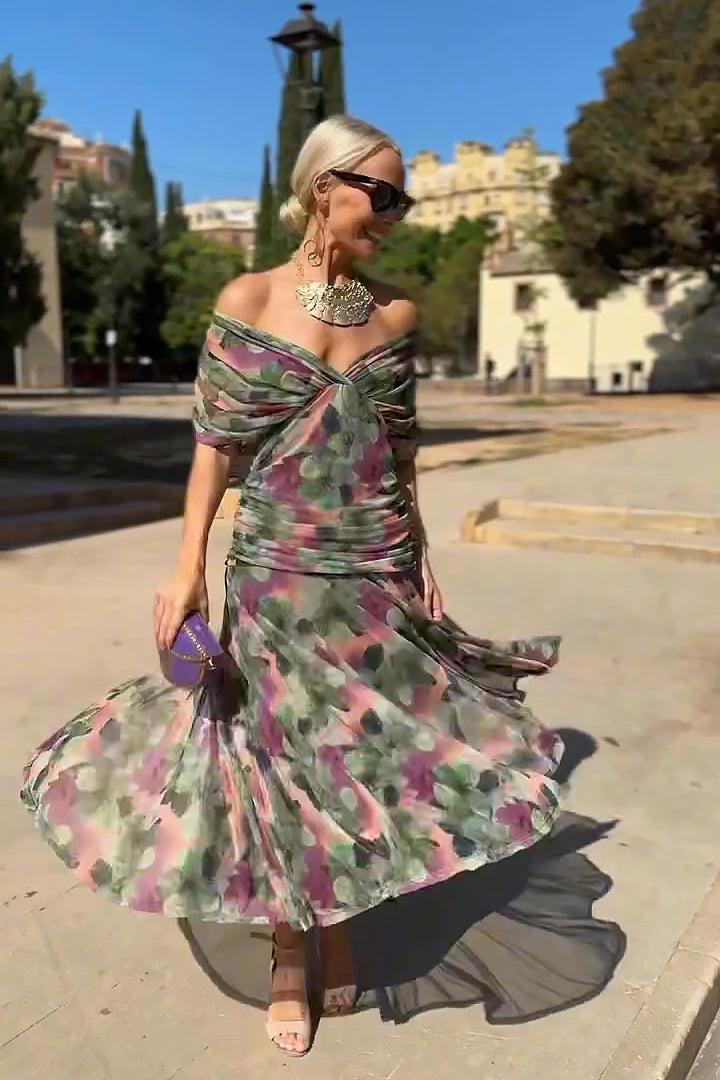 Lucienne | Flowing Evening Dress