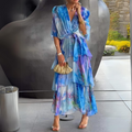 LORRAINE | ELEGANT V-NECK DRESS
