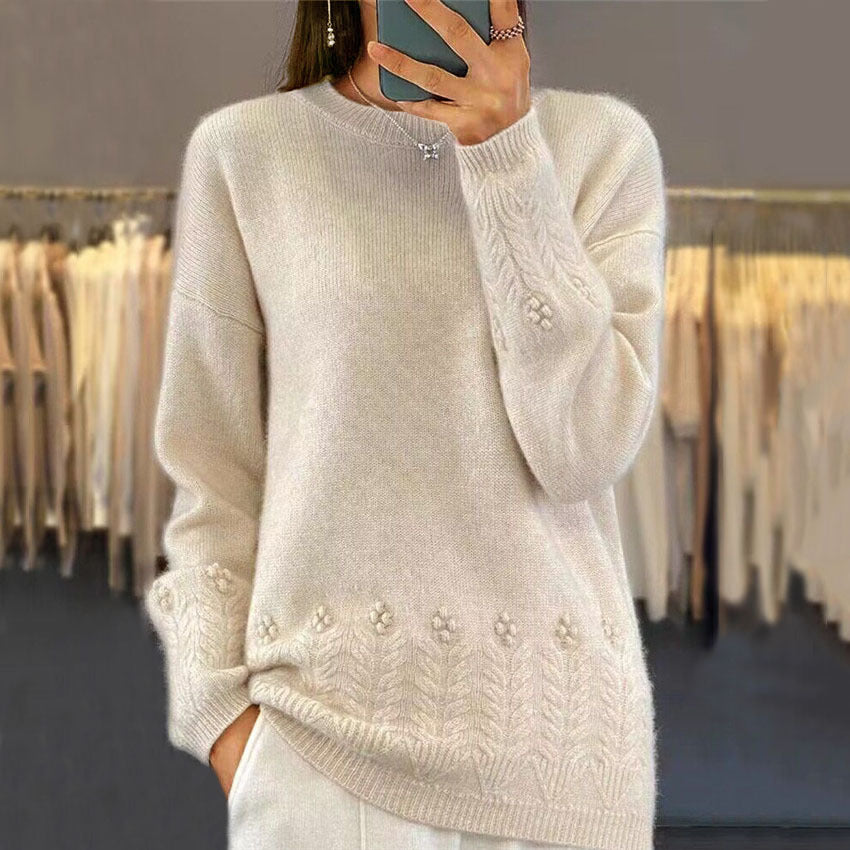 Maison™ | Scandinavian Floral Knit Sweater