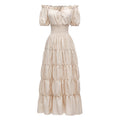 AIZA™ – Classic Corset Long Retro Maxi Dress