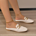 CELINE | ELEGANT CLOSED TOE SLIP ON SANDALS