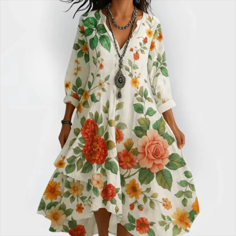 AGATHA | STYLISH FLORAL MAXI DRESS