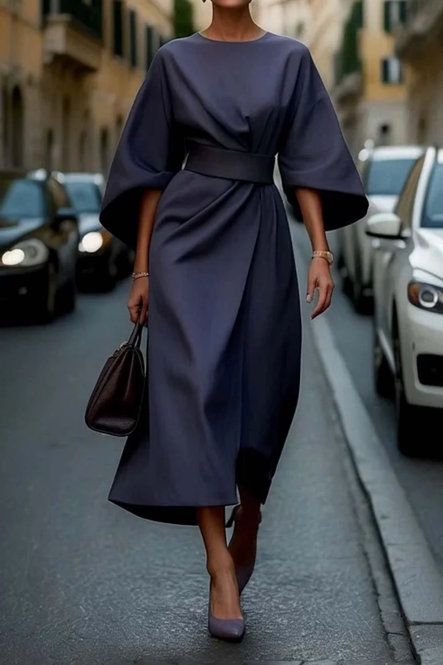 LILIANA |  CLASSIC LANTERN SLEEVE DRESS