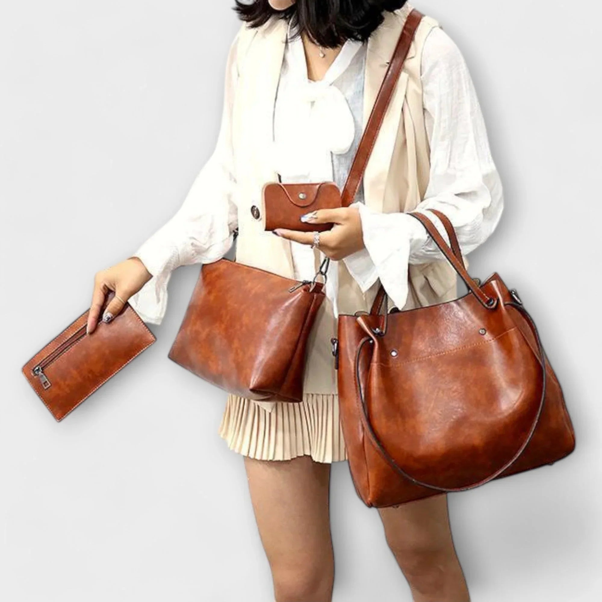 AZURA™ – Four Piece Vintage Handbag Set