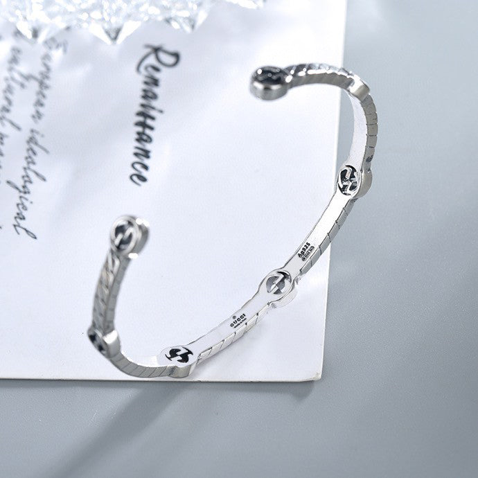 Double Gucci Thin Interlocking Gucci Bracelet