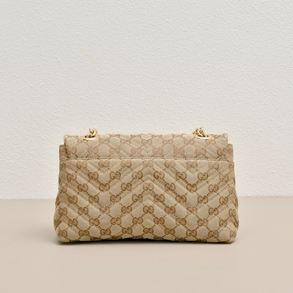 Gucci GG Marmont Small Canvas Shoulder Bag