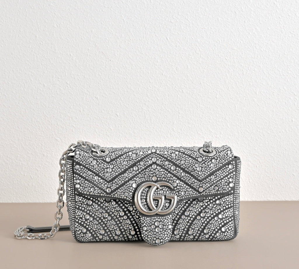 Gucci GG Marmont Crystal Star Shoulder Bag